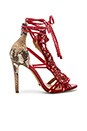 view 1 of 5 Dubiane Heel in Neutral & Scarlet