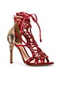 view 2 of 5 Dubiane Heel in Neutral & Scarlet