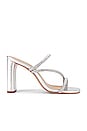 view 1 of 5 Chessie Bright Sandal in Silver & Cristal