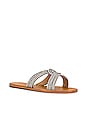 view 2 of 5 Alivia Sandal in Light Wood & Cristal