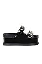 view 1 of 5 X Revolve Sirah Flatform Slide in Black