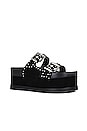 view 2 of 5 X Revolve Sirah Flatform Slide in Black