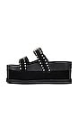 view 5 of 5 X Revolve Sirah Flatform Slide in Black