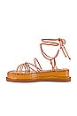 view 5 of 5 Athena Flat Sandal in Golden Ochre