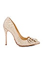 view 1 of 5 Embellished Heel in Gold Glitter