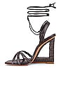 view 5 of 5 Filipa Braided Sandal in Dark Chocolate