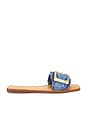 view 1 of 5 Enola Flat Sandal in Azul & Summer Jeans