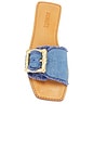 view 4 of 5 Enola Flat Sandal in Azul & Summer Jeans