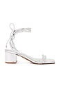 view 1 of 5 Thea Block Sandal in Silver