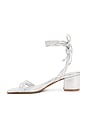view 5 of 5 Thea Block Sandal in Silver