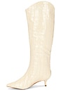view 5 of 5 Maryana Wide Calf Boot in Eggshell