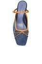 view 4 of 5 Arissa Block Mule in Blue