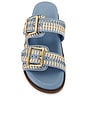 view 4 of 5 Naomi Sandal in Bege & Sky Blue