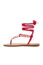 view 5 of 5 Claire Sandal in Ultra Red
