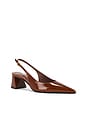 view 2 of 5 Rhonda Mid Pump in Caramel Top
