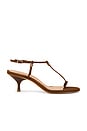 view 1 of 5 Elsha Kitten Sandal in Caramel Coffee