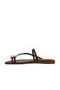 view 5 of 5 Elysa Flat in Pecan Brown