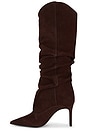 view 5 of 5 Maryana Up Slouch Boot in Root Brown