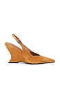 view 1 of 5 Siena Buckle Slingback Pump in Wood