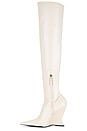 view 5 of 5 x REVOLVE Siena Over The Knee Boot in Pearl Stretch Leather
