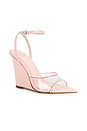 view 2 of 5 SANDALIA ELODIE VINYL WEDGE in Cotton Candy