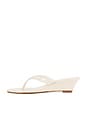 view 5 of 5 SANDALIA ROSLYN WEDGE in Sugar White