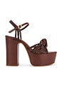 view 1 of 5 Kalina Platform Sandal in Root Brown