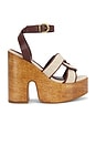 view 1 of 5 Rita Cutout Sandal in Root Brown
