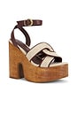 view 2 of 5 Rita Cutout Sandal in Root Brown