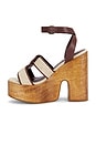 view 5 of 5 Rita Cutout Sandal in Root Brown