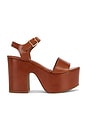 view 1 of 5 Tuke Platform Sandal in Cognac
