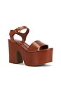 view 2 of 5 Tuke Platform Sandal in Cognac