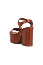 view 3 of 5 Tuke Platform Sandal in Cognac