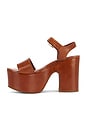view 5 of 5 Tuke Platform Sandal in Cognac