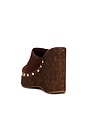 view 3 of 5 SANDALES DALLE STUDS in Root Brown