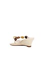 view 3 of 5 SANDALIA SAPHIRE WEDGE in Egg Shell