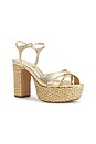 view 2 of 5 Keefa Raffia Sandal in Platinum