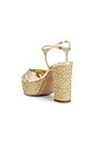 view 3 of 5 Keefa Raffia Sandal in Platinum