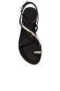 view 4 of 5 Valeria Sandal in Ouro & Black