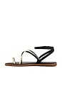 view 5 of 5 Valeria Sandal in Ouro & Black