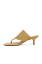view 5 of 5 Sage Mid Stiletto Sandal in Ecru Olive