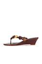 view 5 of 5 x REVOLVE Sapphire Wedge Sandal in Root Brown