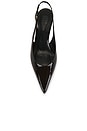 view 4 of 5 ESCARPIN PAOLA MID SLINGBACK in Dark Brown
