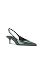 view 2 of 5 ESCARPIN LIORA MID SLINGBACK in Myrtle Green