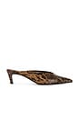 view 1 of 5 ESCARPIN LOREN MID MULE in Pecan Brown