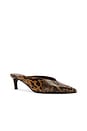 view 2 of 5 ESCARPIN LOREN MID MULE in Pecan Brown