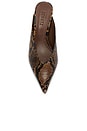 view 4 of 5 ESCARPIN LOREN MID MULE in Pecan Brown