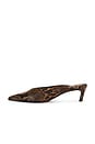 view 5 of 5 ESCARPIN LOREN MID MULE in Pecan Brown