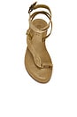view 4 of 5 Cleo Flat Sandal in Ecru Olive