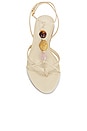 view 4 of 5 Amber Flat Sandal in Egg Shell